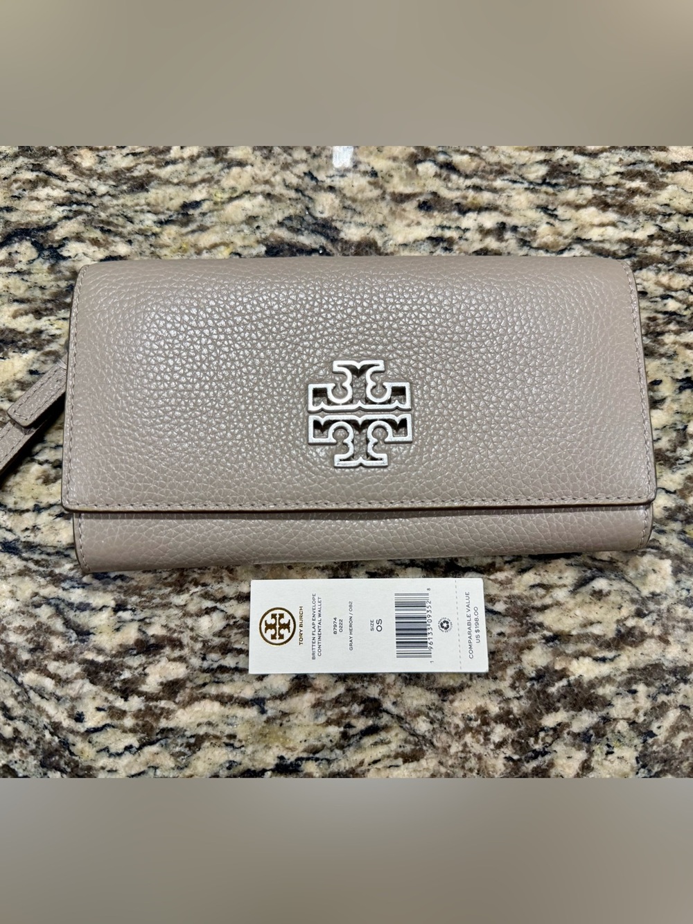 Tory Burch Britten Flap Envelope Continental Wallet